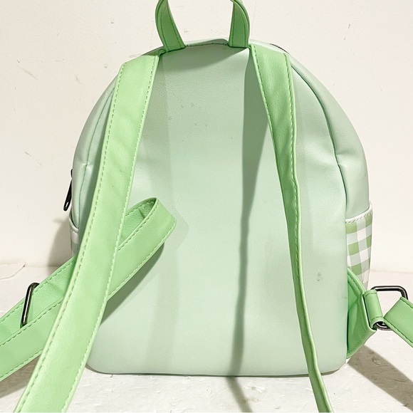 Loungefly Green Sanrio Hello Kitty Keroppi Plaid Mini Backpack Exclusive - Picture 5 of 5